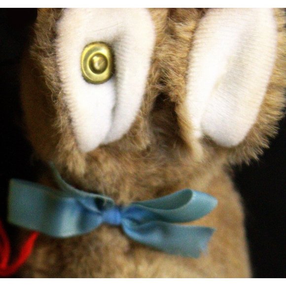 VTG NWT Steiff Austria Hoppy Tan Brown & White Bunny Rabbit Plush 4" 1500/13 - Picture 15 of 16